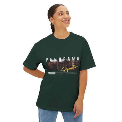 Panorama Signature Graphic Tee — Vintage Band Photo Box Logo T-Shirt