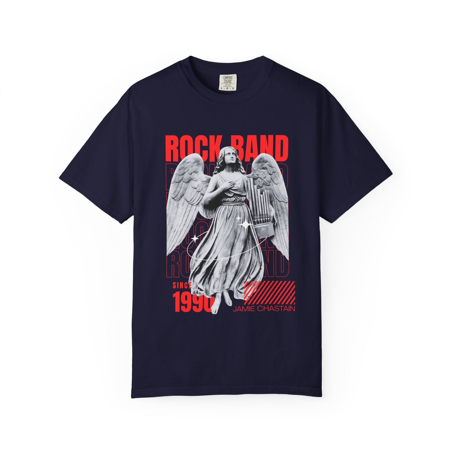 Rock Band Angel Graphic T-Shirt — Vintage 1990s Band Tee