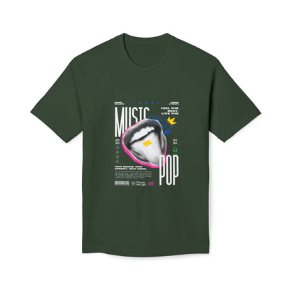 Music Pop T-Shirt — Retro Headphones Graphic Tee