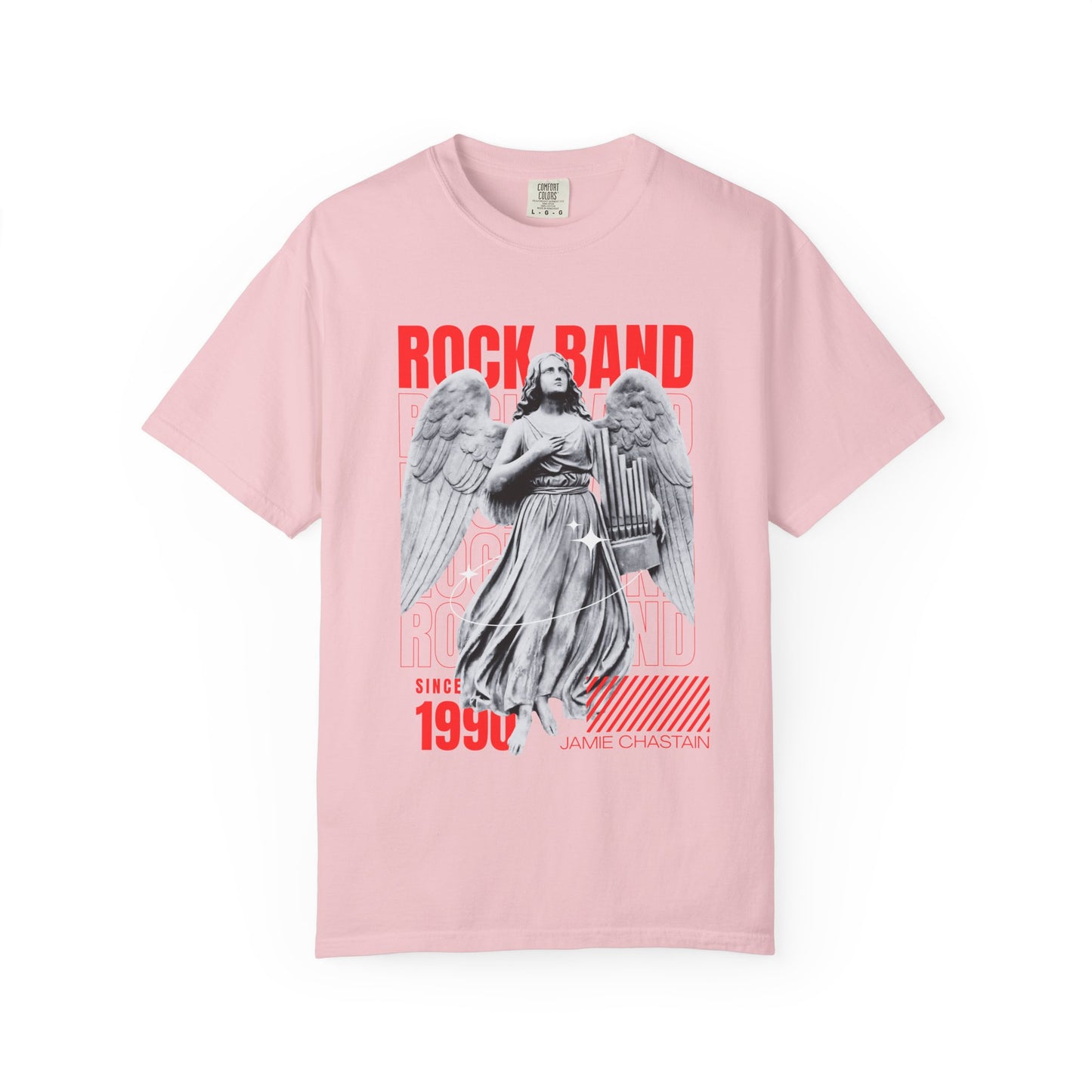 Rock Band Angel Graphic T-Shirt — Vintage 1990s Band Tee