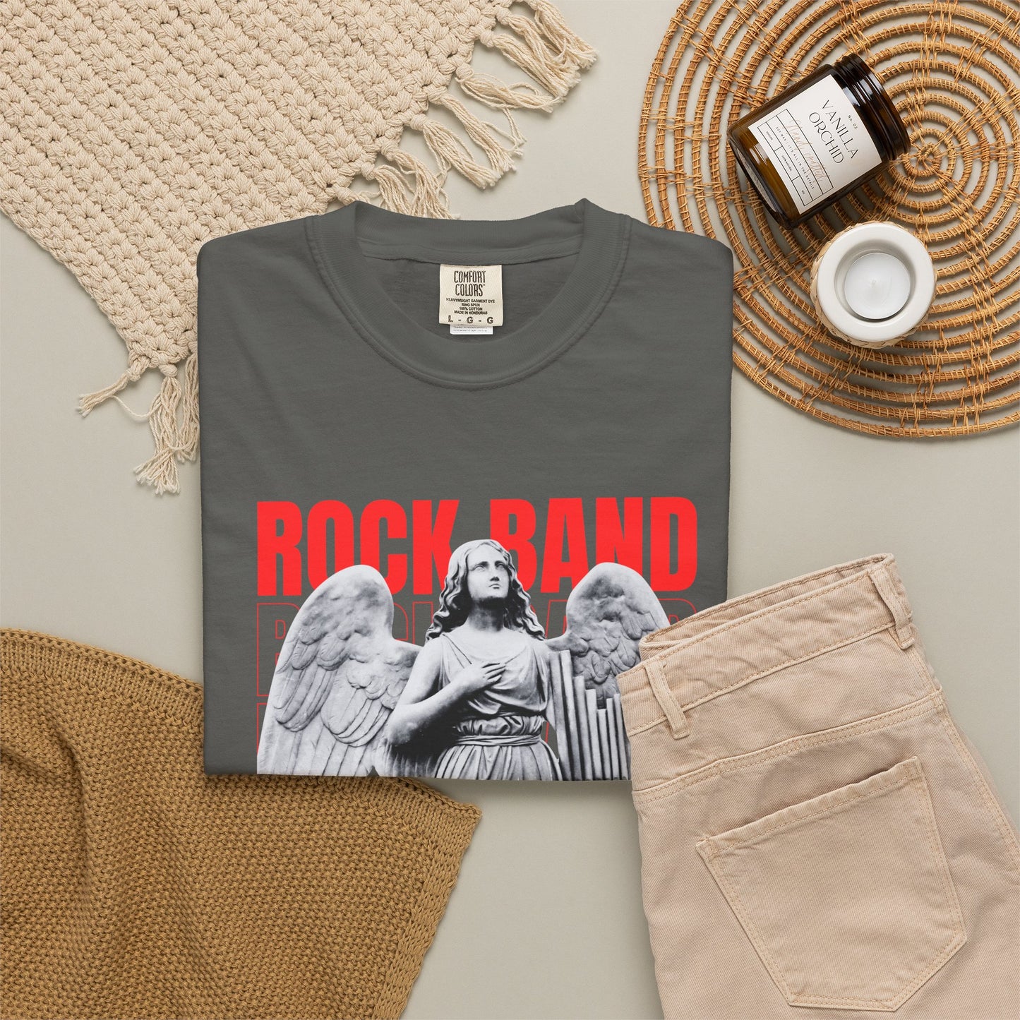 Rock Band Angel Graphic T-Shirt — Vintage 1990s Band Tee