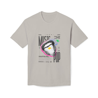 Music Pop T-Shirt — Retro Headphones Graphic Tee