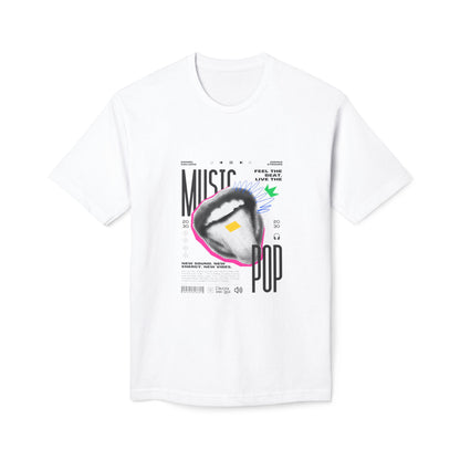 Music Pop T-Shirt — Retro Headphones Graphic Tee