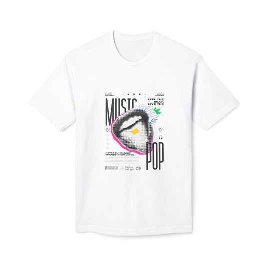 Music Pop T-Shirt — Retro Headphones Graphic Tee