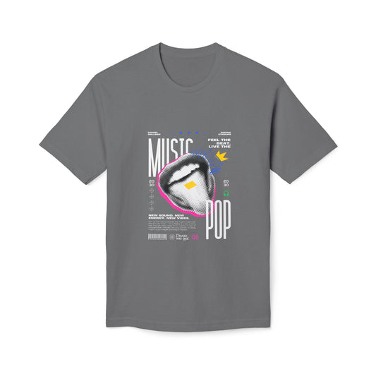 Music Pop T-Shirt — Retro Headphones Graphic Tee