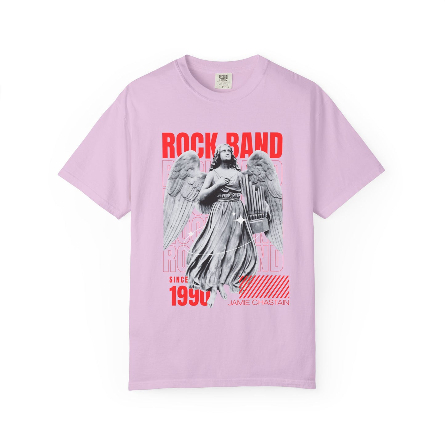Rock Band Angel Graphic T-Shirt — Vintage 1990s Band Tee