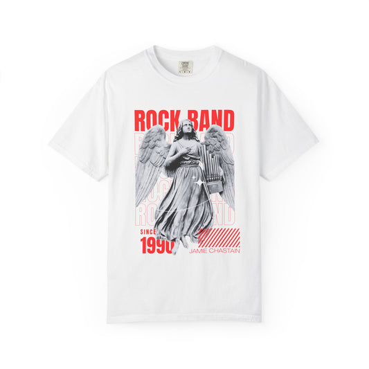 Rock Band Angel Graphic T-Shirt — Vintage 1990s Band Tee