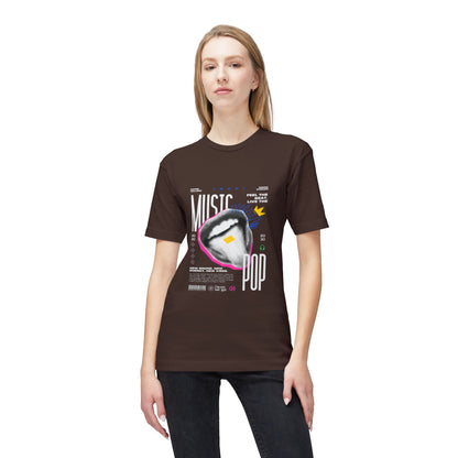 Music Pop T-Shirt — Retro Headphones Graphic Tee