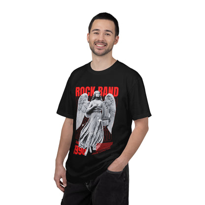 Rock Band Angel Graphic T-Shirt — Vintage 1990s Band Tee