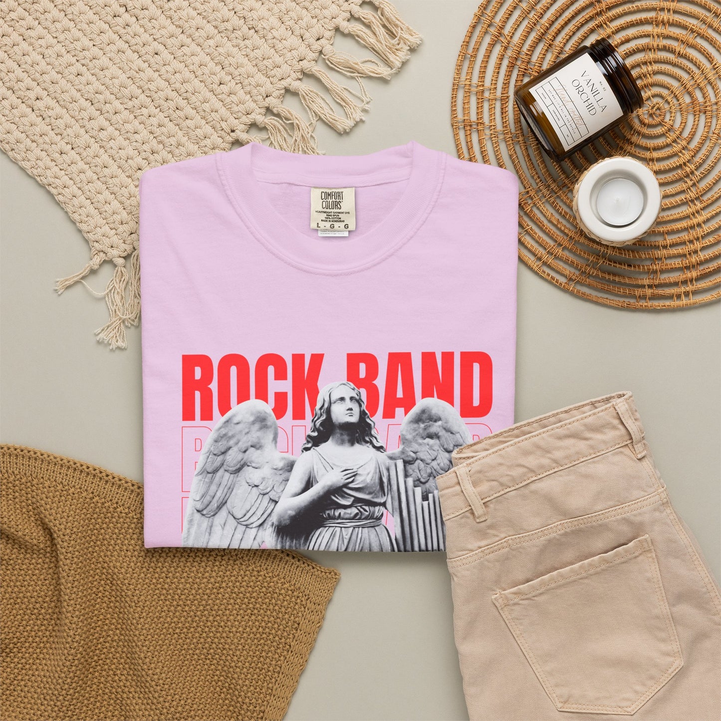Rock Band Angel Graphic T-Shirt — Vintage 1990s Band Tee