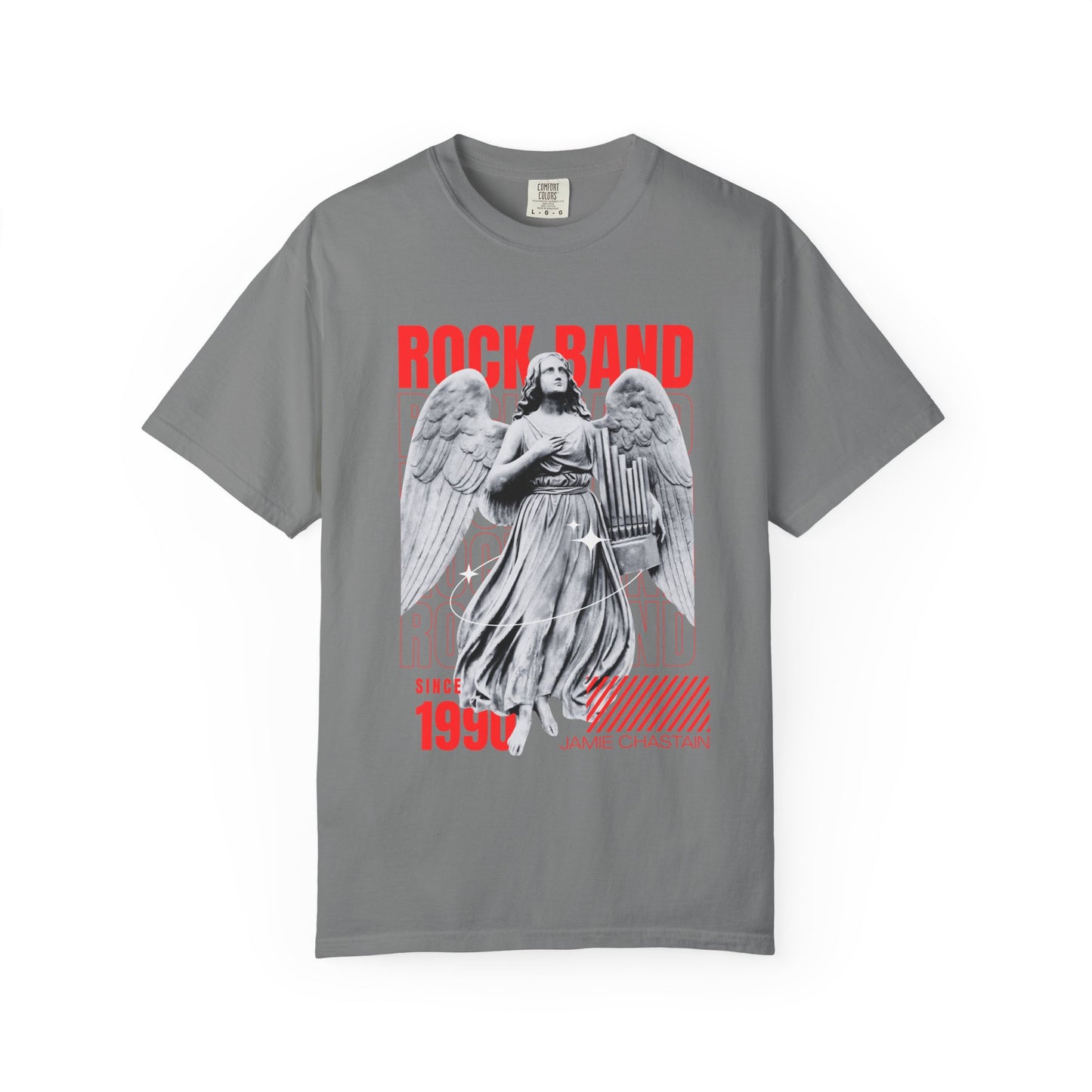 Rock Band Angel Graphic T-Shirt — Vintage 1990s Band Tee