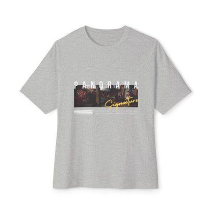 Panorama Signature Graphic Tee — Vintage Band Photo Box Logo T-Shirt