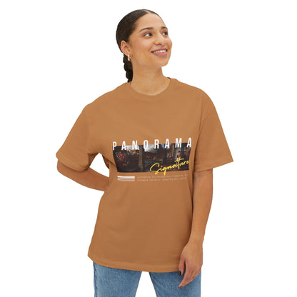 Panorama Signature Graphic Tee — Vintage Band Photo Box Logo T-Shirt