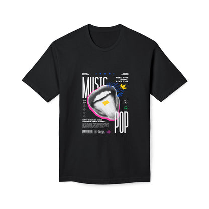 Music Pop T-Shirt — Retro Headphones Graphic Tee