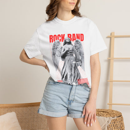 Rock Band Angel Graphic T-Shirt — Vintage 1990s Band Tee