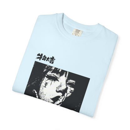 Horror Manga 'Shh...' Graphic Tee — Japanese Retro Thriller T-Shirt